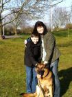 Luke Sponsored Swim<br />RPD Taz with Handler Elaine Michaels